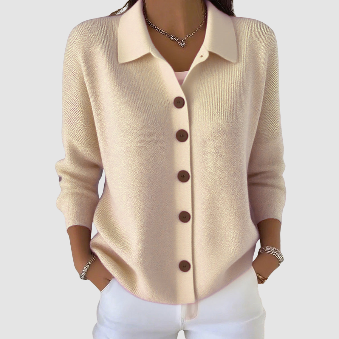 MAUREEN | Lapel cardigan up to 5XL
