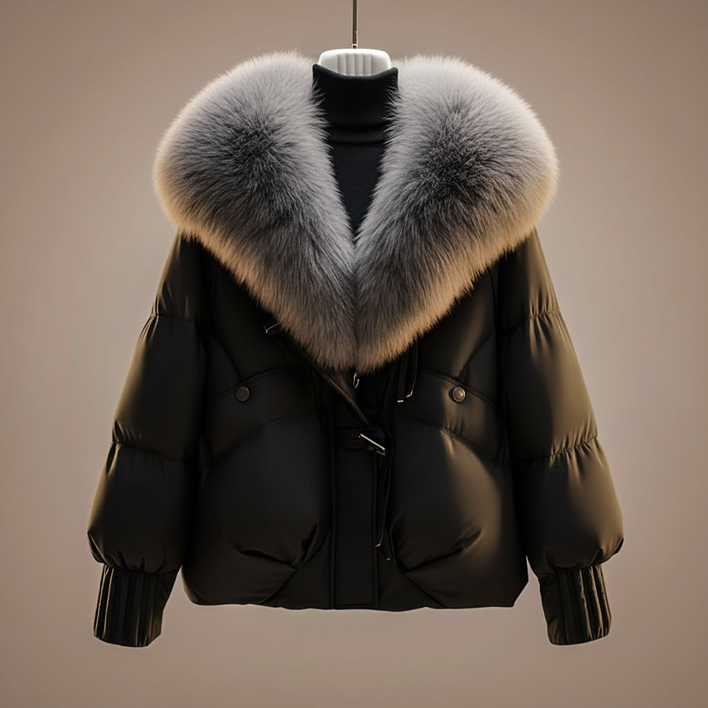 VIVIAN | Padded coat with oversized collar