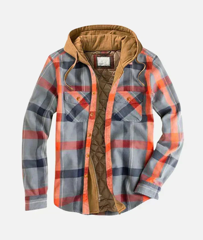 CURTIS | Hooded vintage patchwork jacket