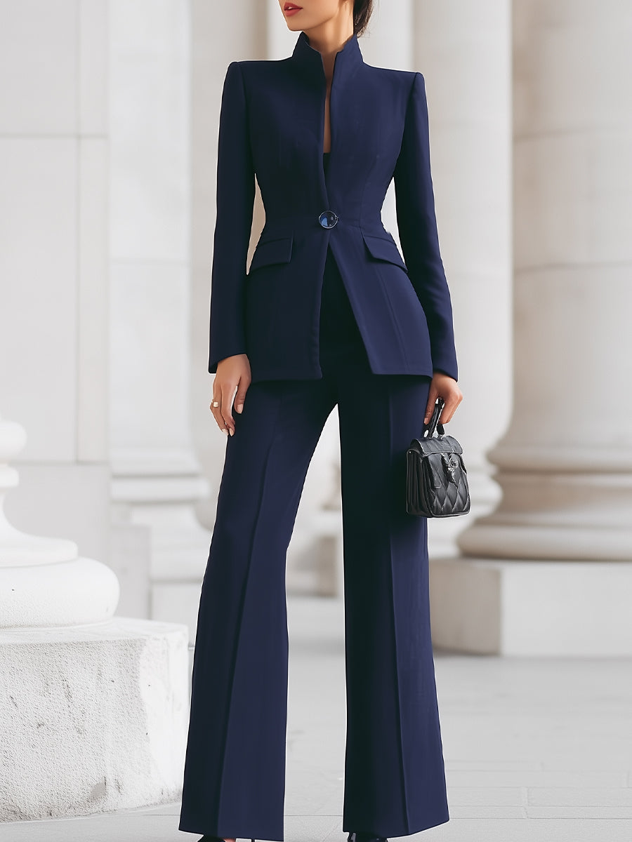 GWEN | Fitted blazer with wide-leg trousers