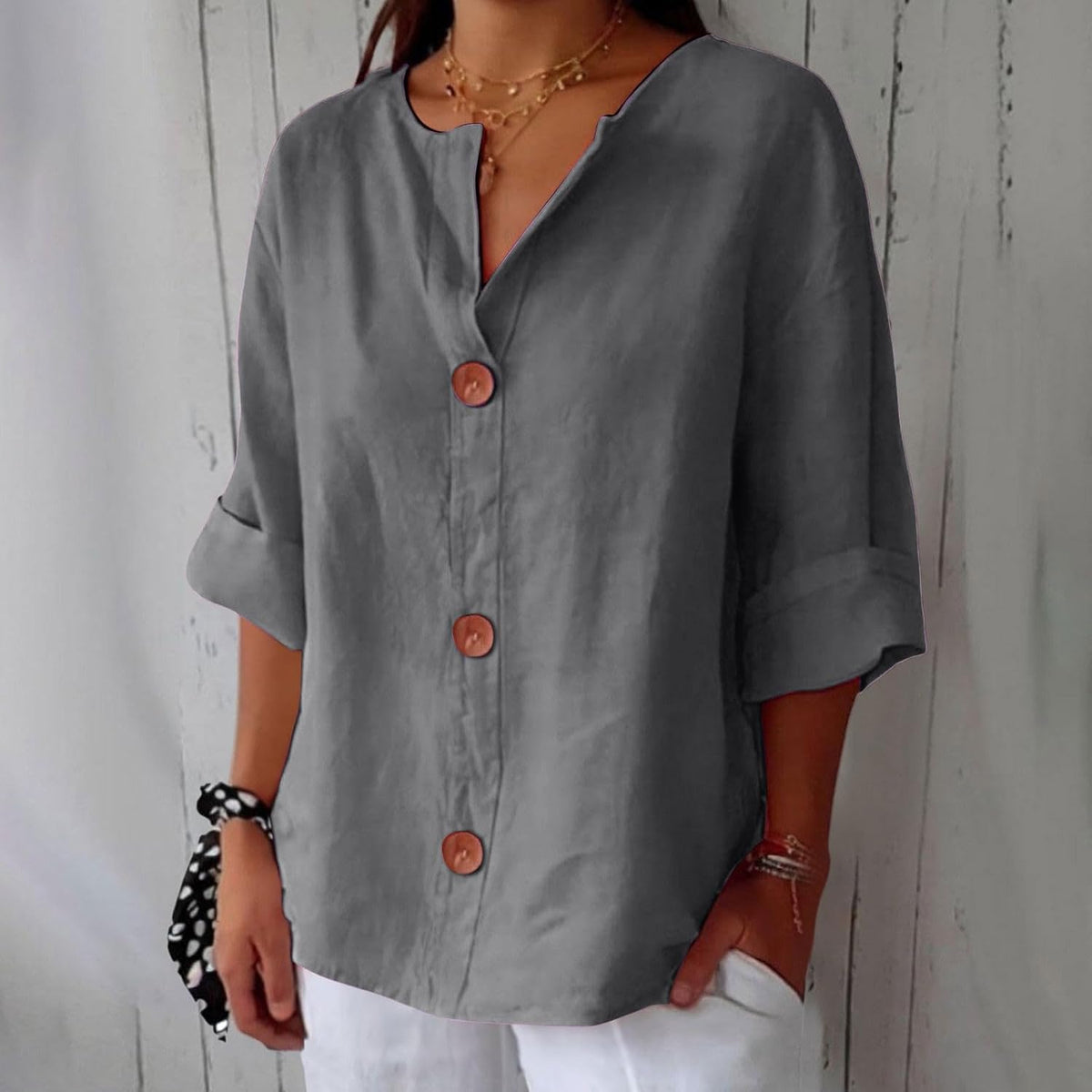 ELEANOR | Pure linen summer blouse
