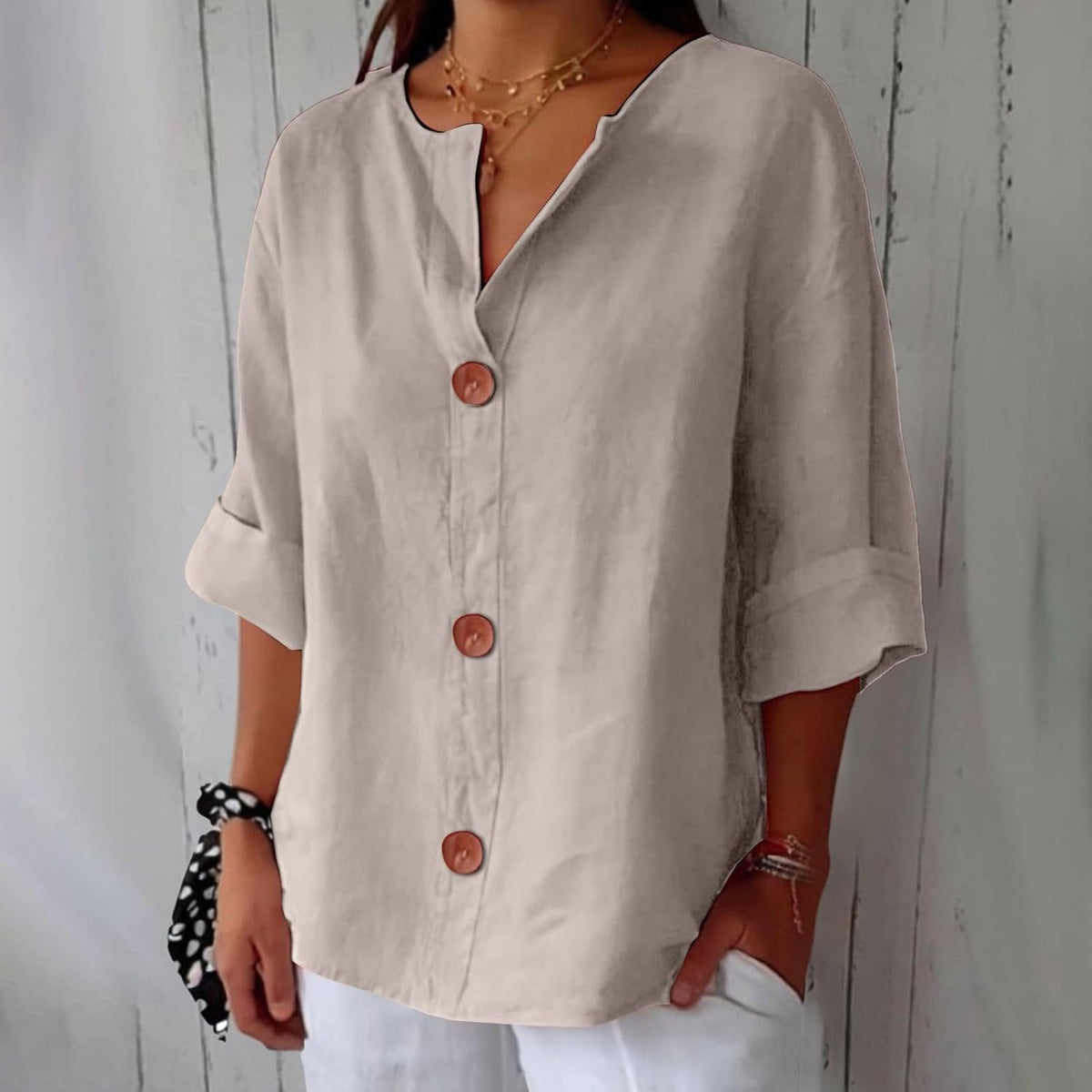 ELEANOR | Pure linen summer blouse