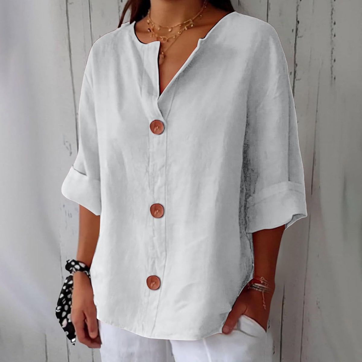 ELEANOR | Pure linen summer blouse
