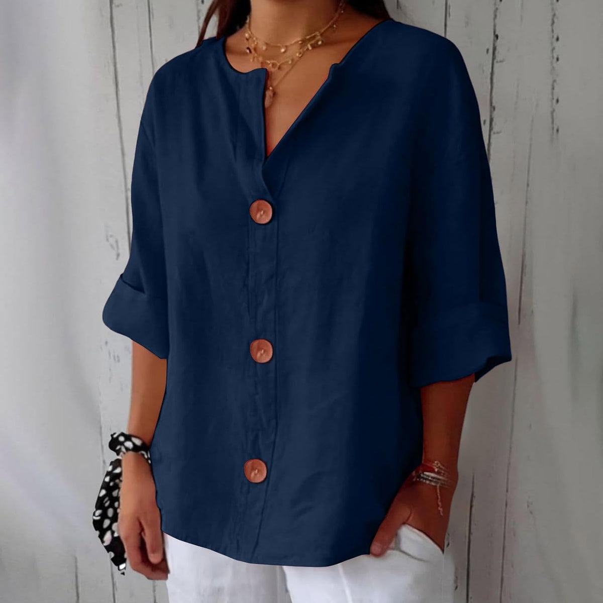 ELEANOR | Pure linen summer blouse