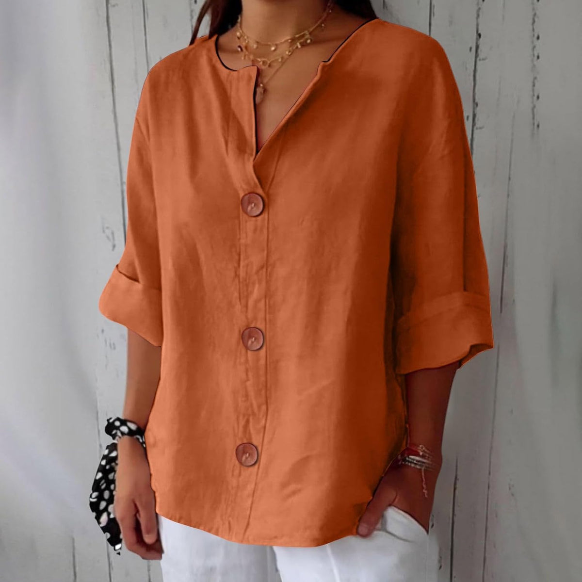 ELEANOR | Pure linen summer blouse