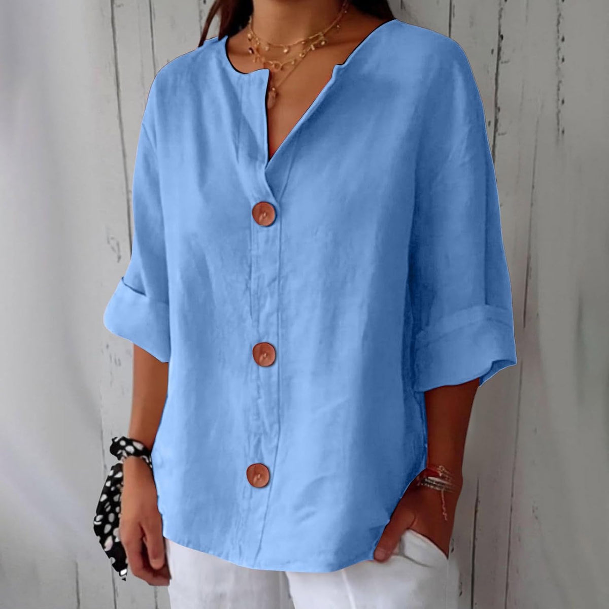 ELEANOR | Pure linen summer blouse