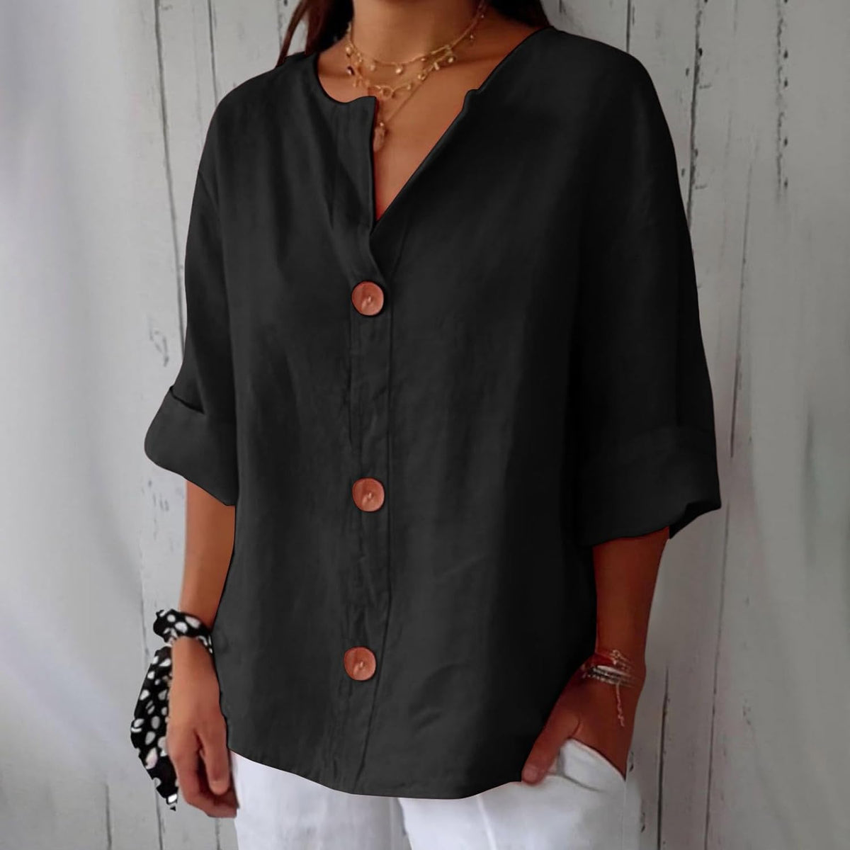 ELEANOR | Pure linen summer blouse