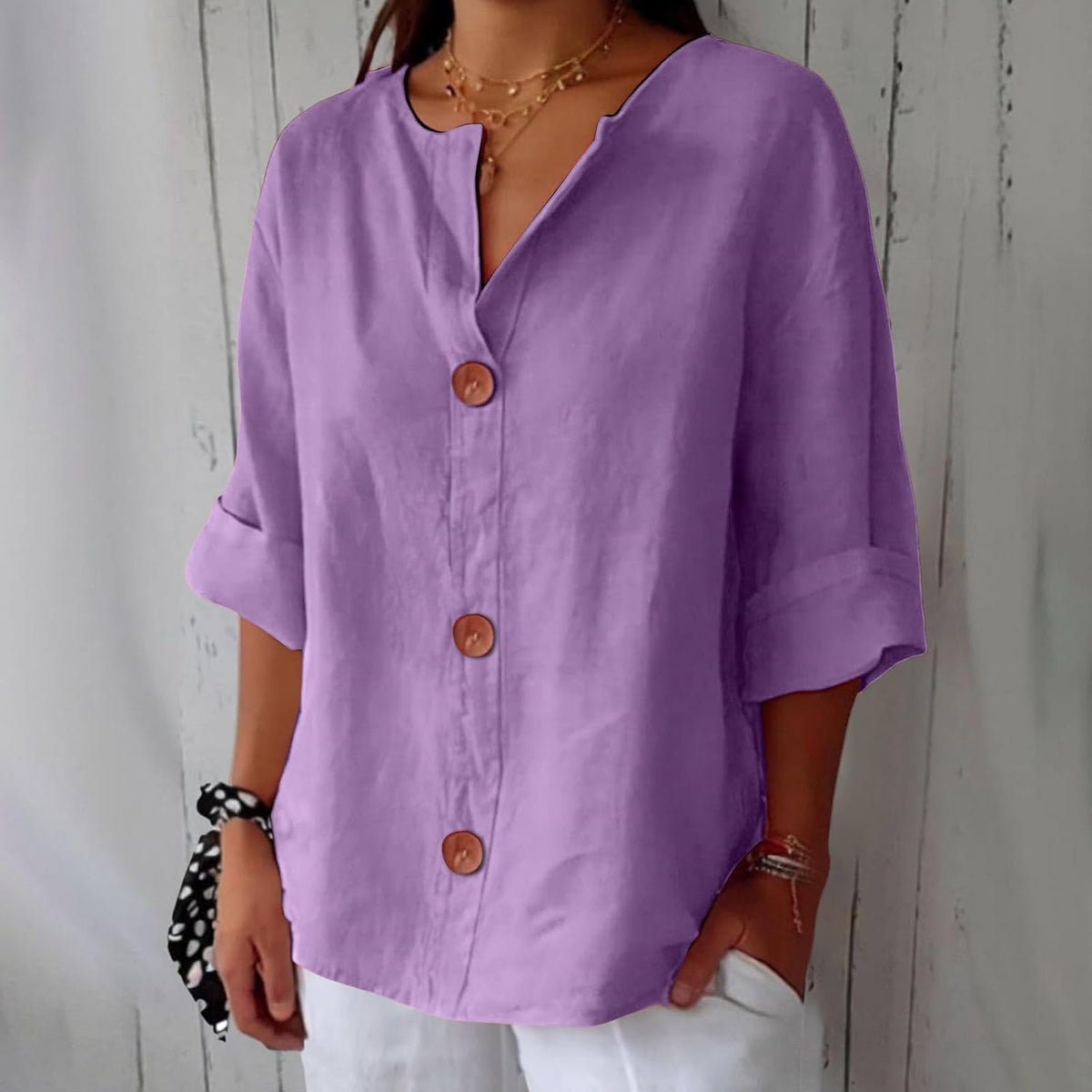 ELEANOR | Pure linen summer blouse