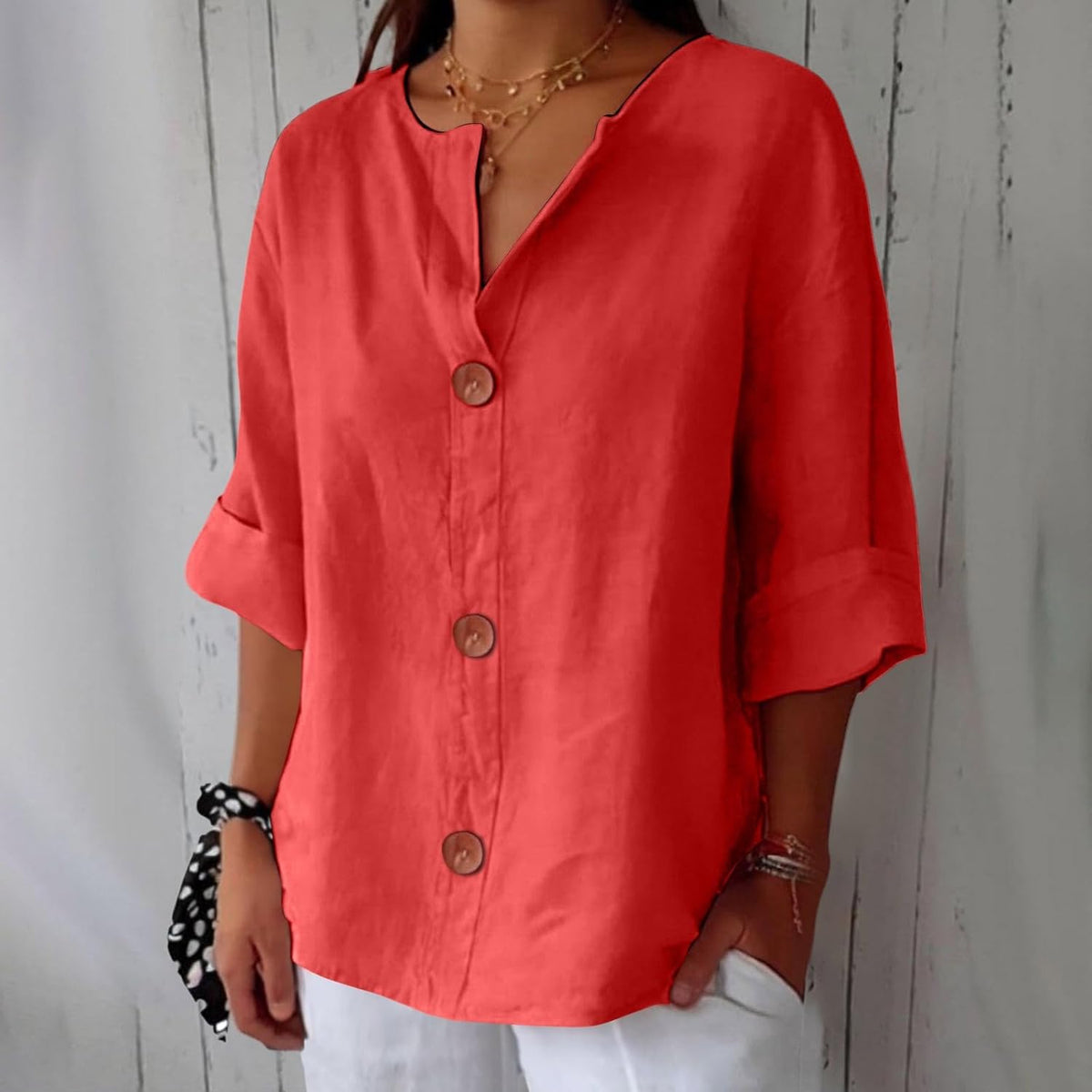 ELEANOR | Pure linen summer blouse