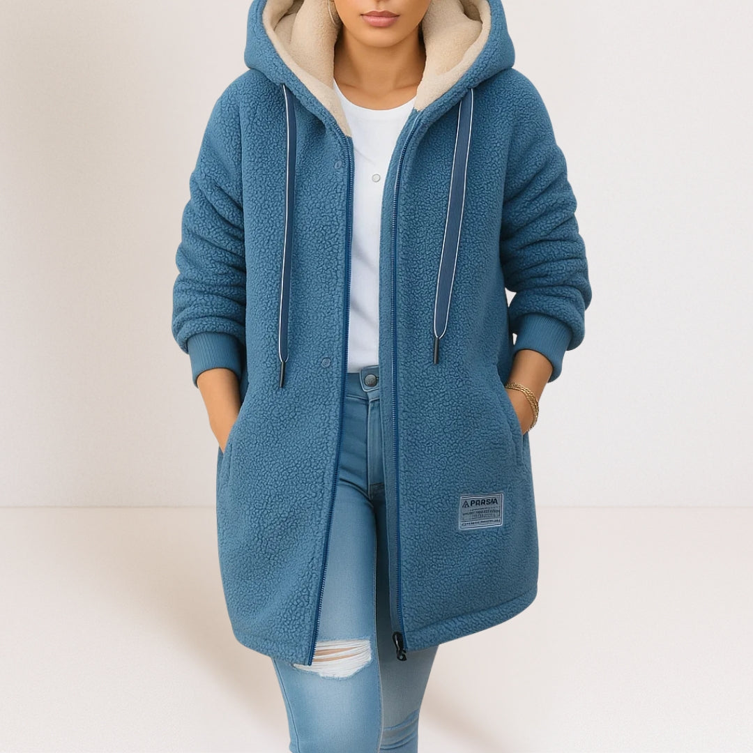MAGGIE | Hooded soft jacket