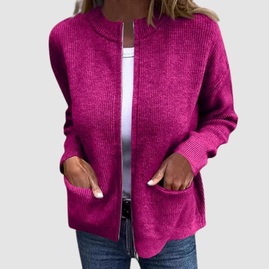 GLORIA | Long open cardigan in a light knit