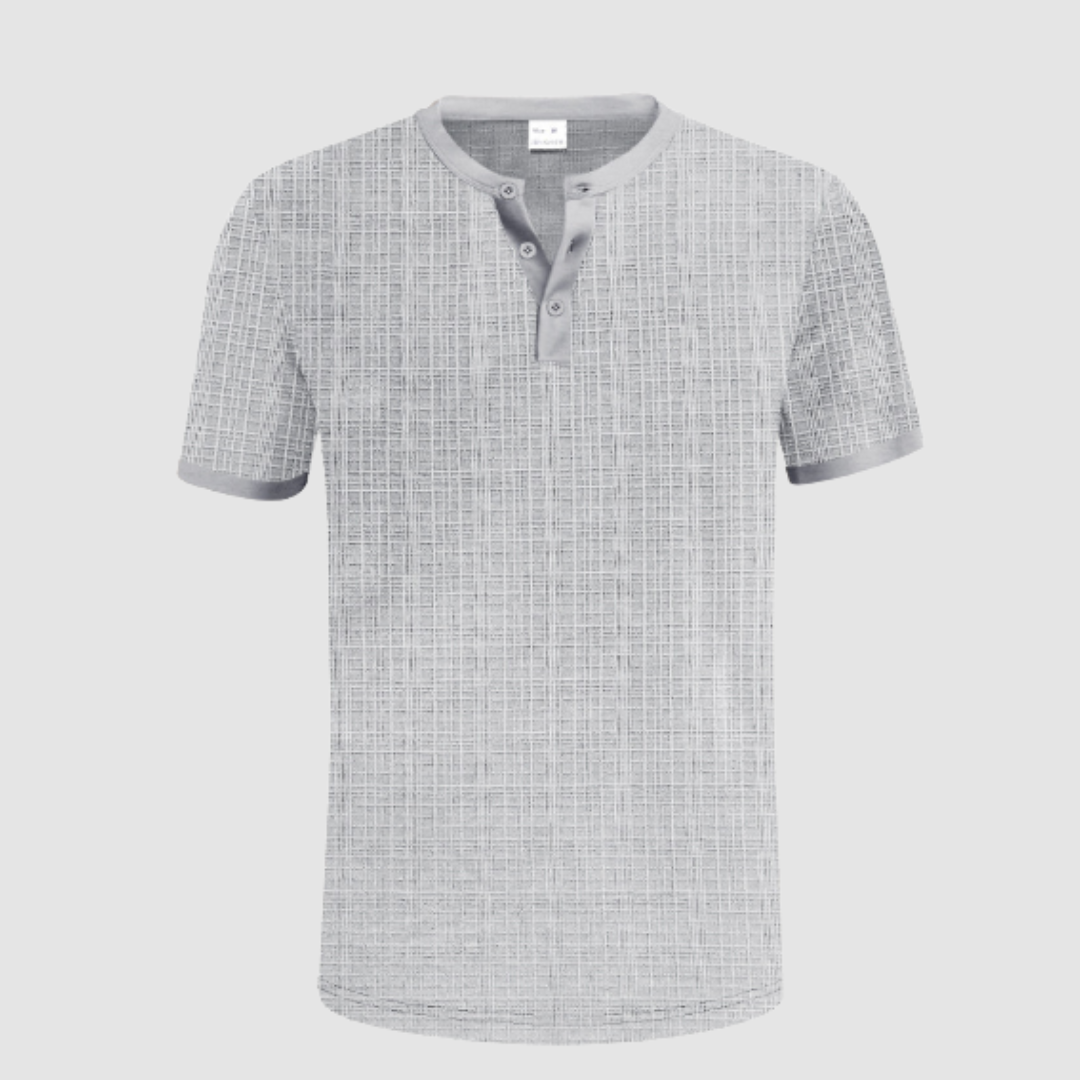 JULIA | Tailored shirt with Henley neckline
