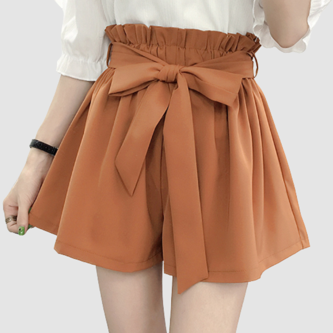 MAUREEN | High rise paperbag shorts