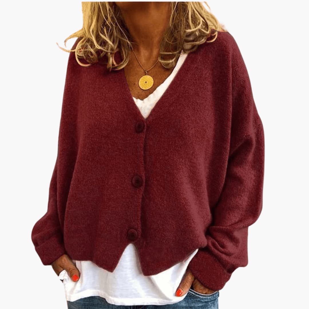 ELAINE | Drop shoulder V-neck in fifteen colors