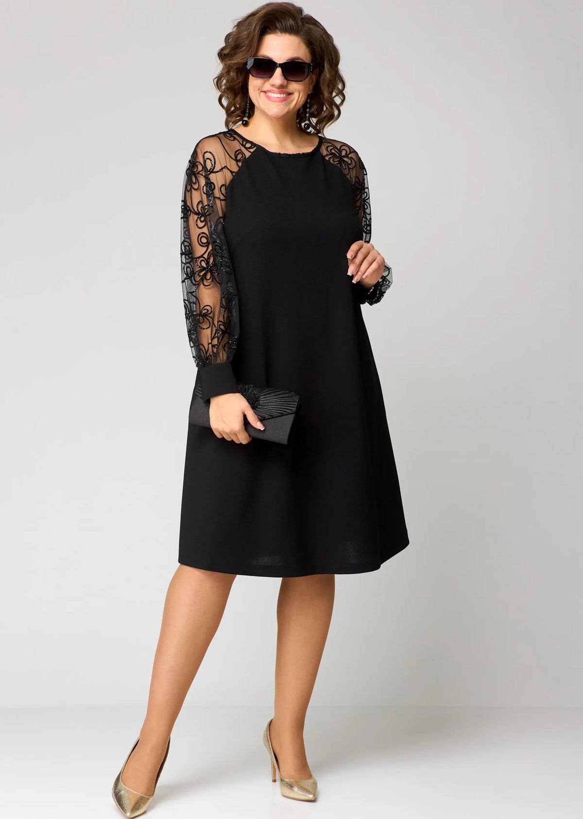 EDITH | Lace dress with long sleeves