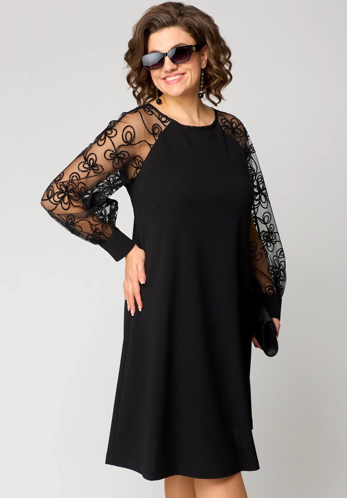 EDITH | Lace dress with long sleeves