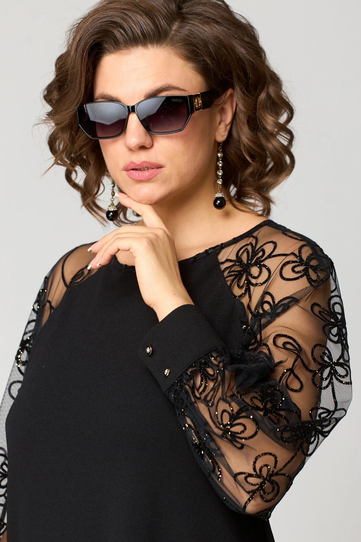 EDITH | Lace dress with long sleeves