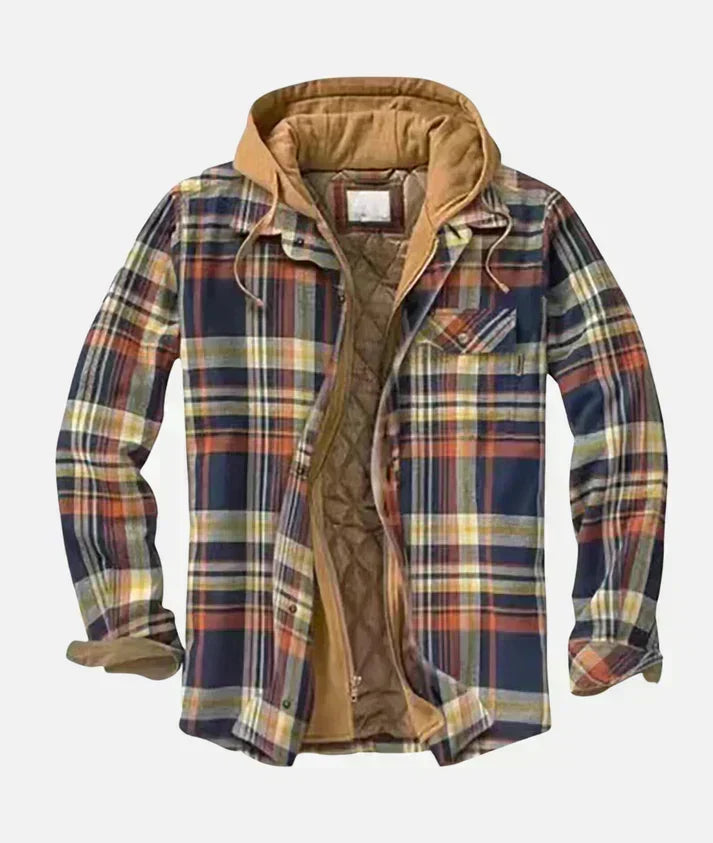 CURTIS | Hooded vintage patchwork jacket