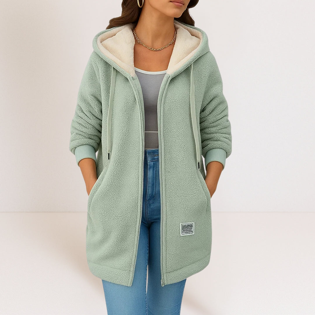 MAGGIE | Hooded soft jacket