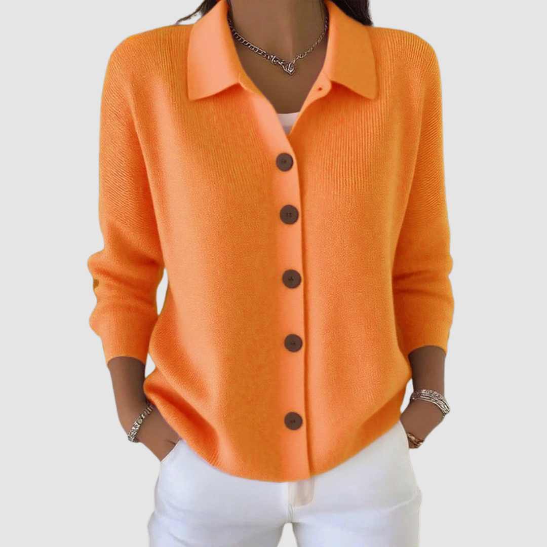 MAUREEN | Lapel cardigan up to 5XL