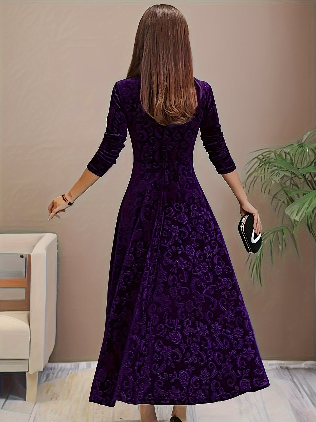 JOANNE | A-line dress with a square neckline