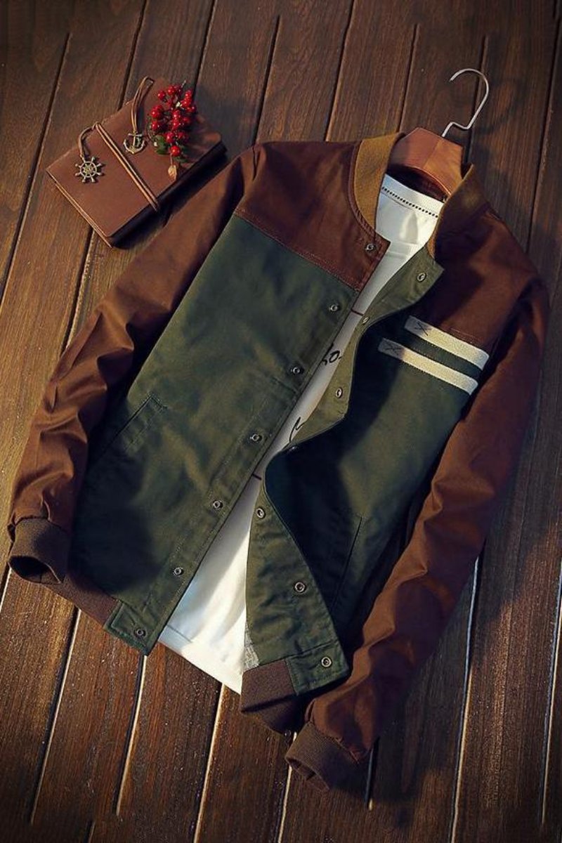 FERGUS | Bomber jacket with a baseball collar