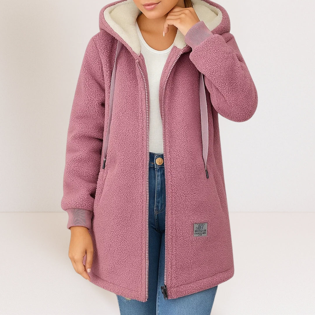 MAGGIE | Hooded soft jacket