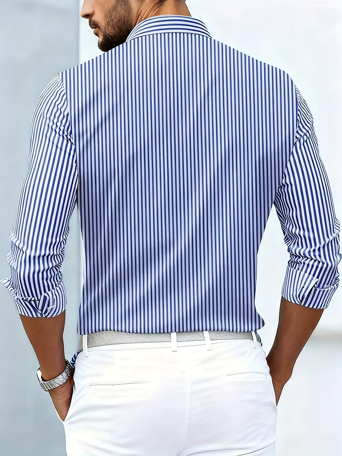 EMERSON | Quarter-zip sweater with a chest stripe
