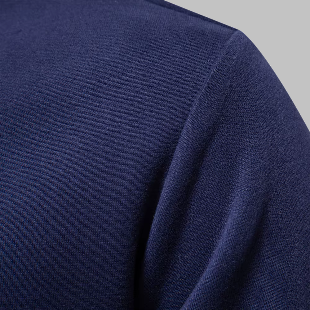 DONOVAN | Polo collar sweater with a button placket