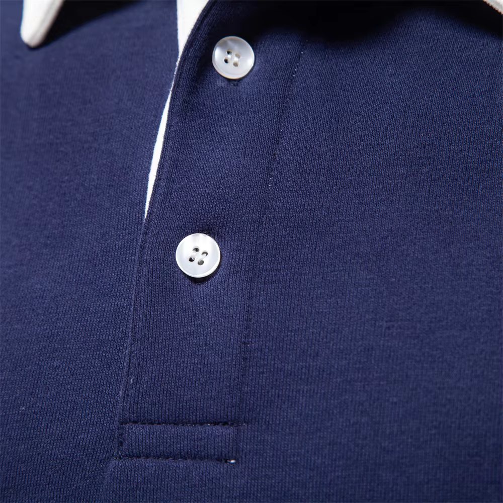 HORACE | Polo collar sweater with a button placket