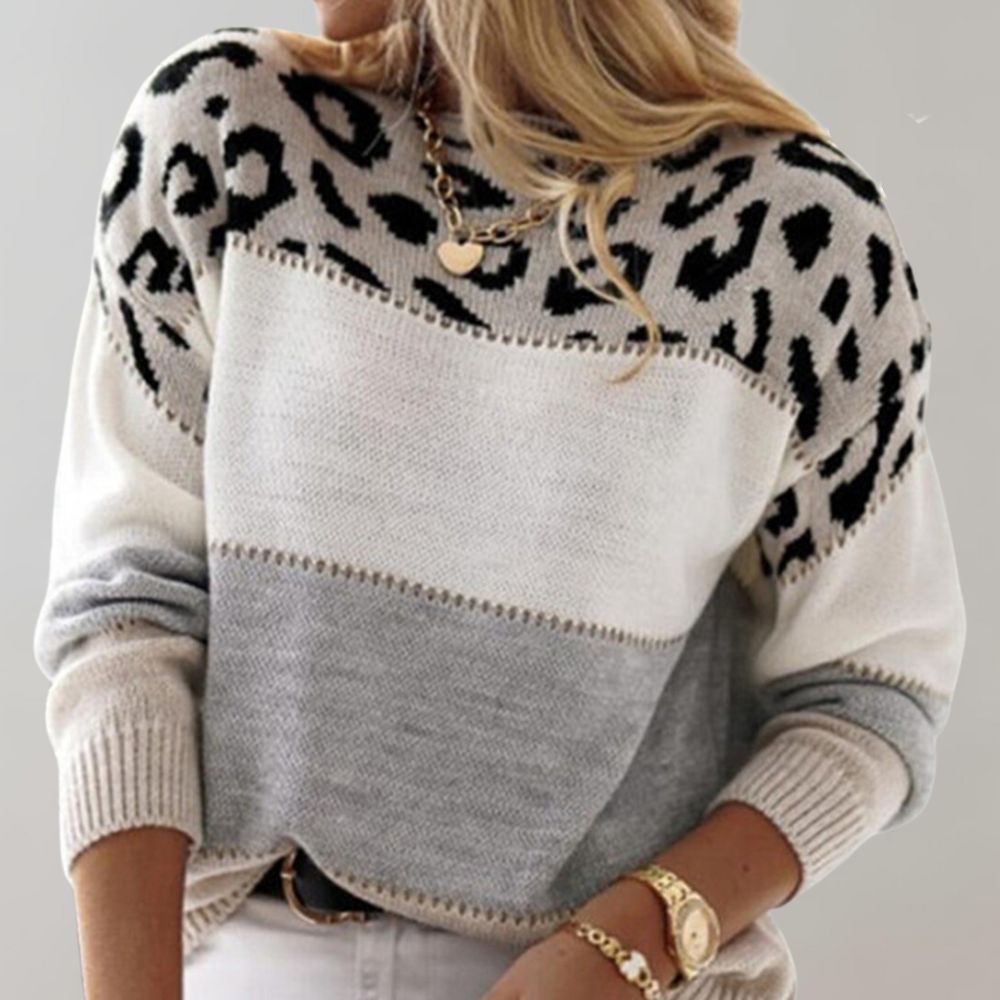 LEONORA | Relaxed leopard print sweater