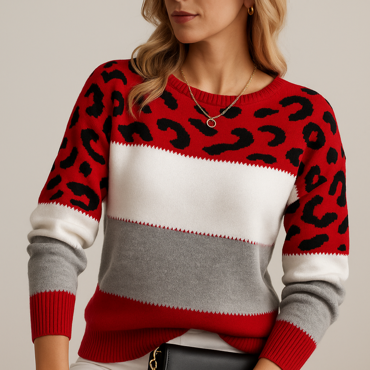 NANCY | Leopard print on a plain shape