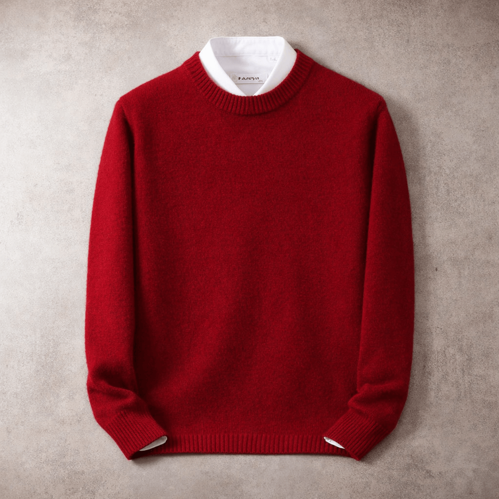 EDMUND | Classic ribbed crewneck sweater