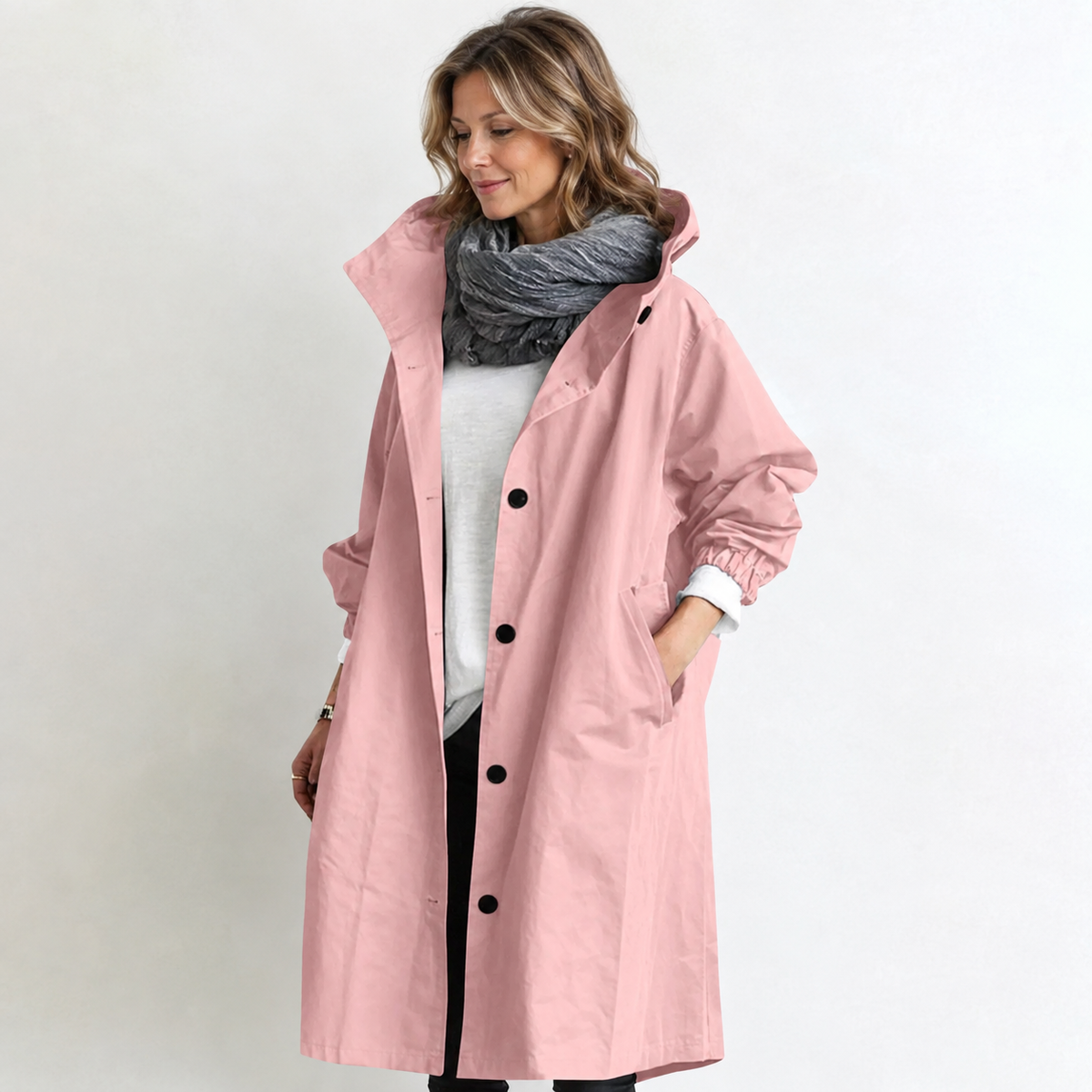 DORIS | Hooded longline coat