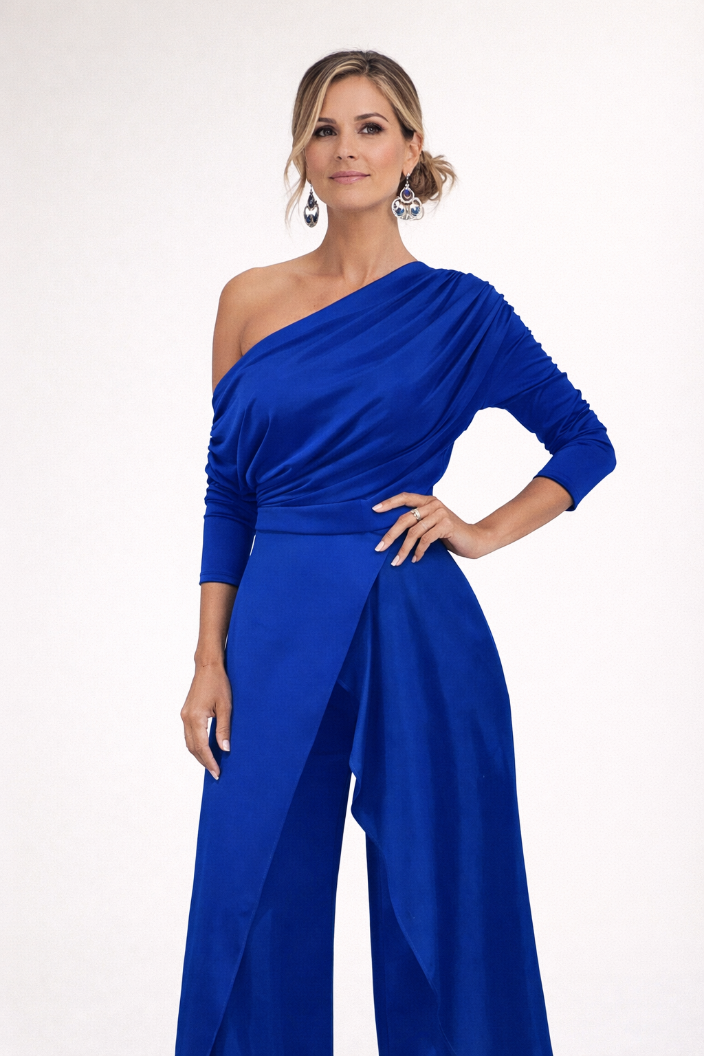 EILEEN | One-shoulder wide leg jumpsuit