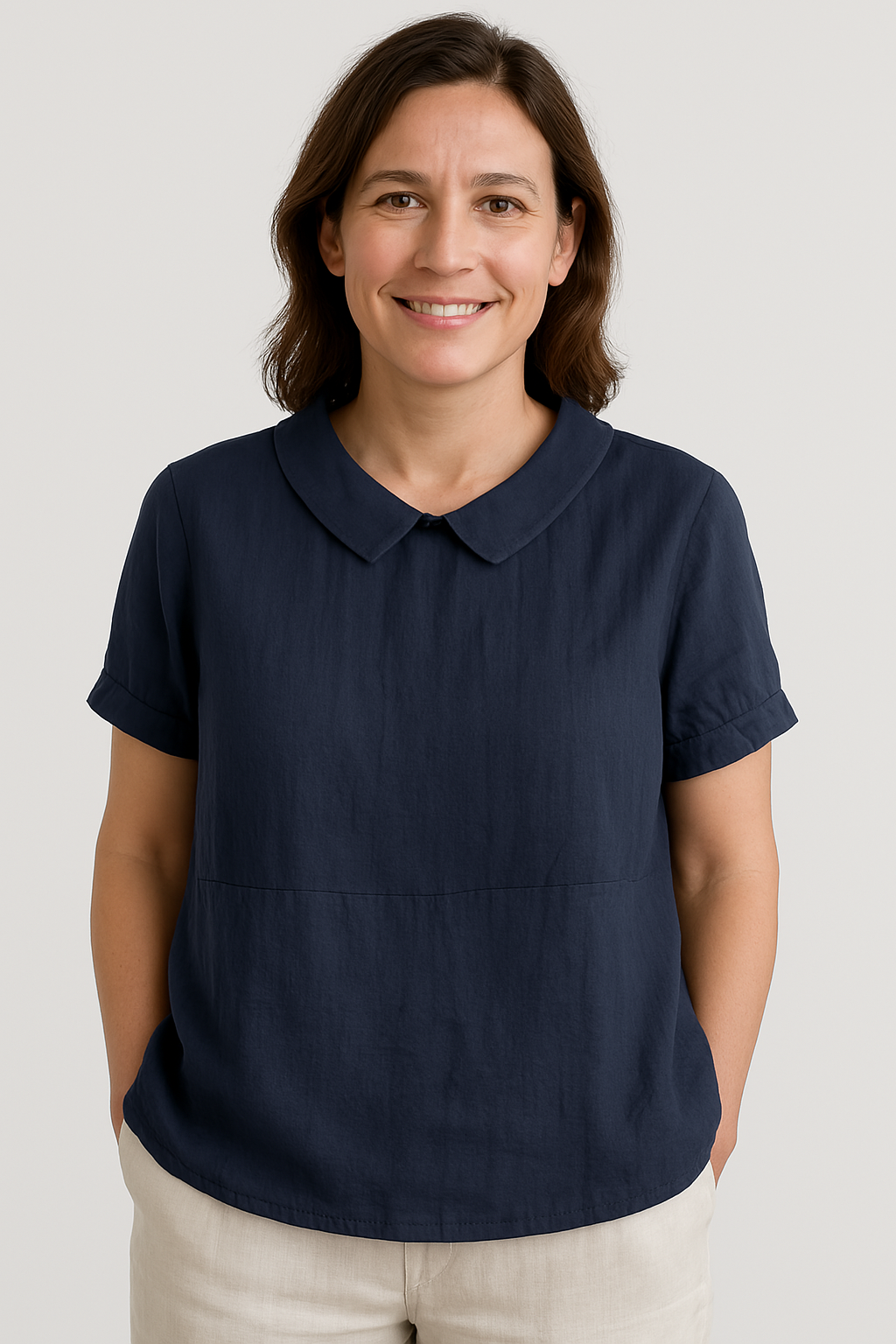 BONNIE | Drapey collared button up
