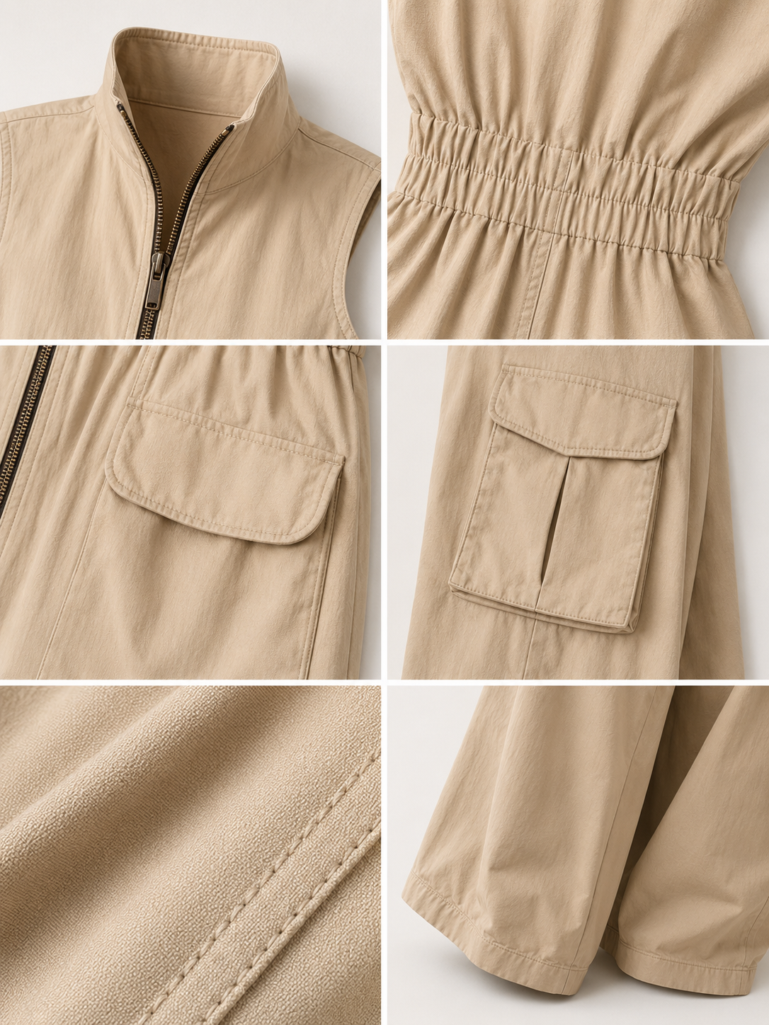 WANDA | Utility jumpsuit with cargo pockets