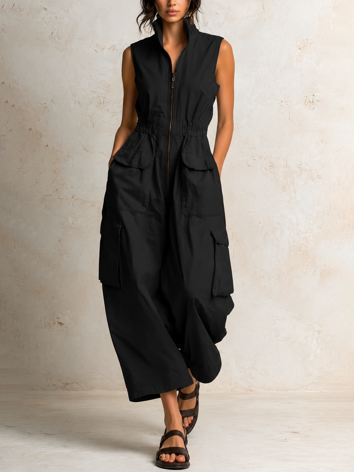 WANDA | Utility jumpsuit with cargo pockets