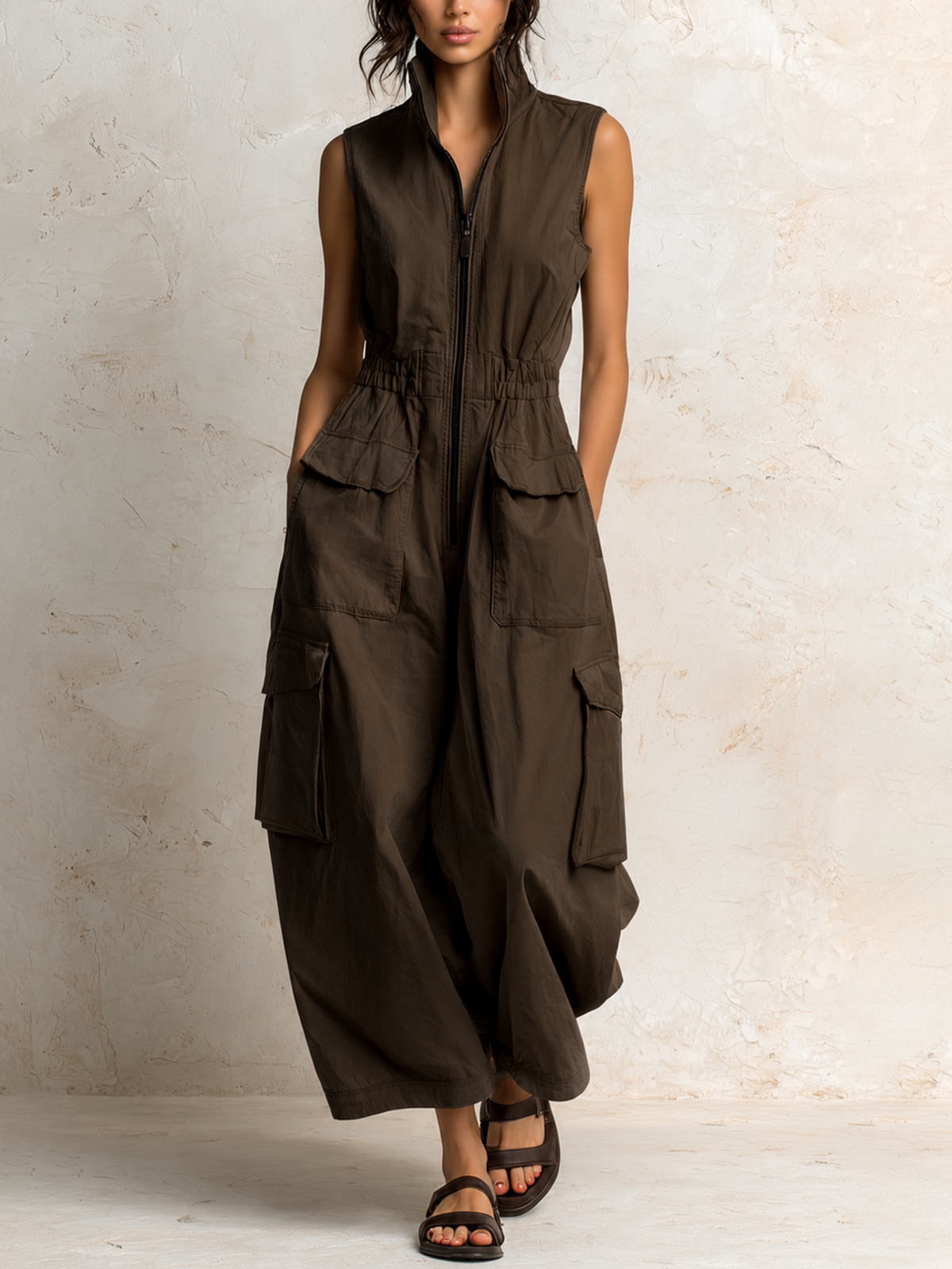 WANDA | Utility jumpsuit with cargo pockets