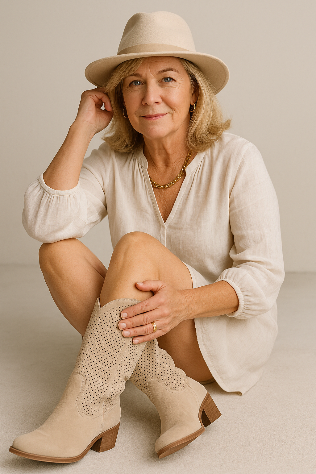 EVELYN | Cowboy boots with a gel insole