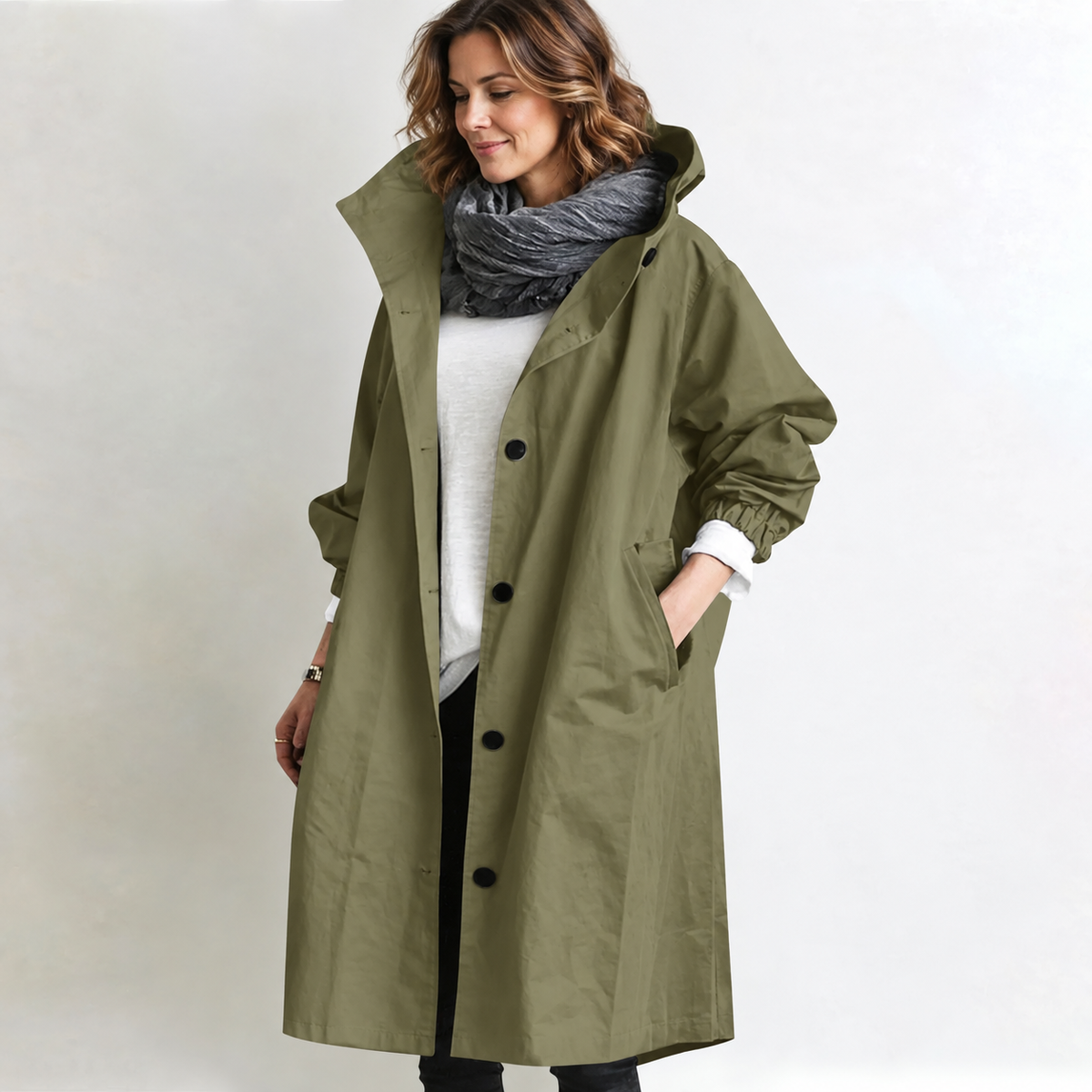 DORIS | Hooded longline coat