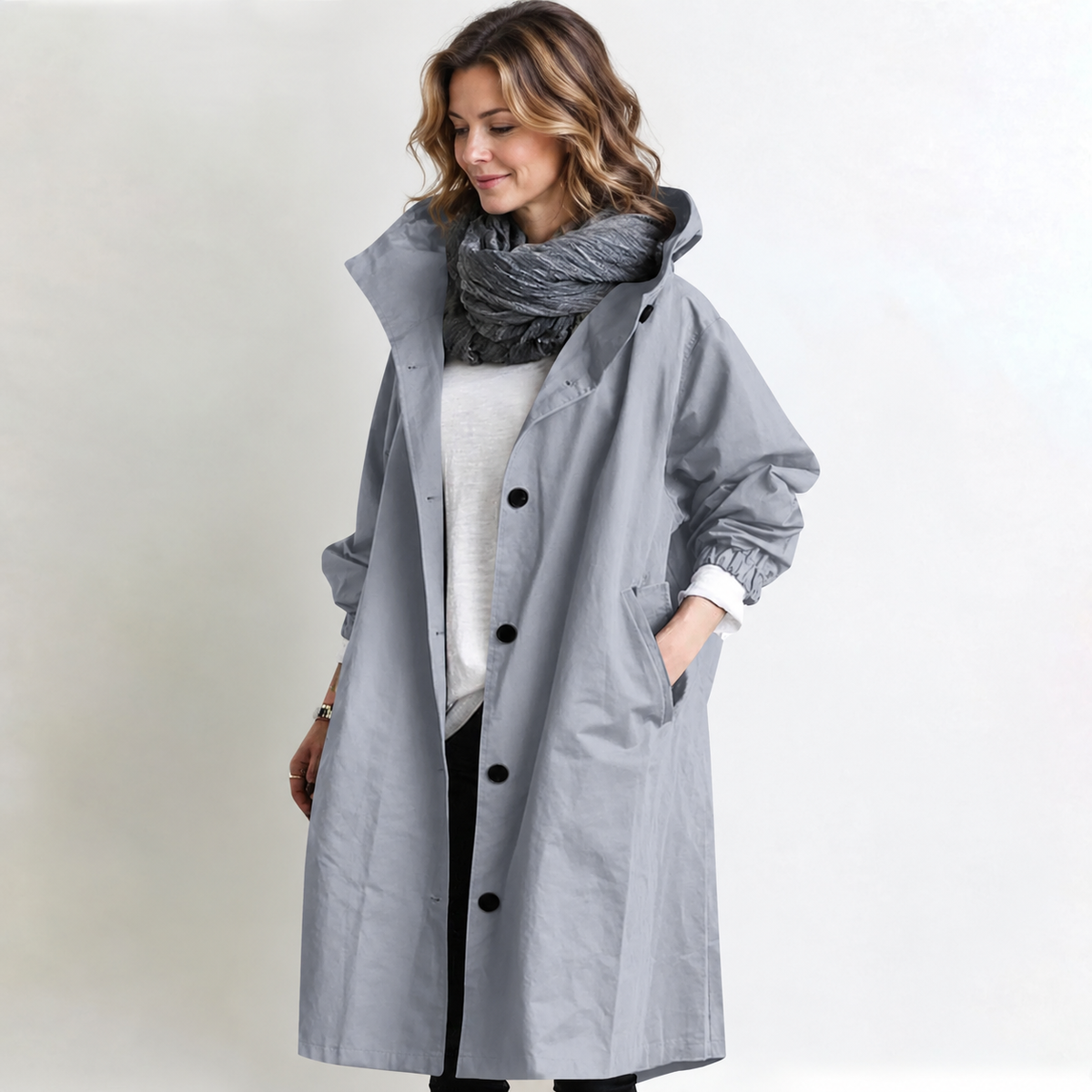 DORIS | Hooded longline coat