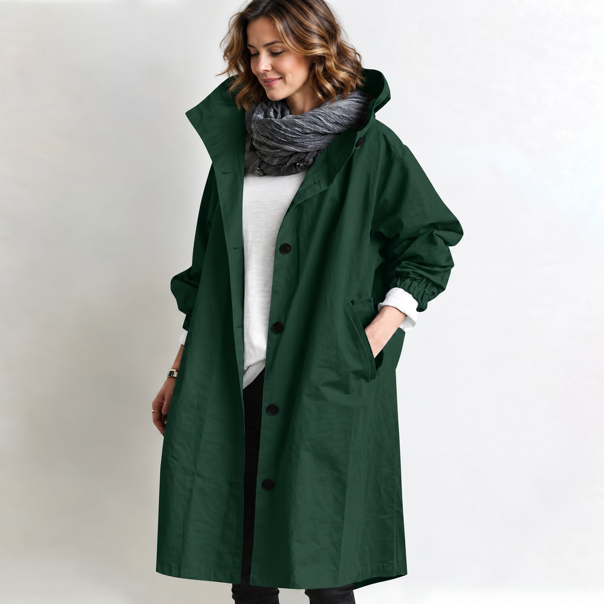 DORIS | Hooded longline coat