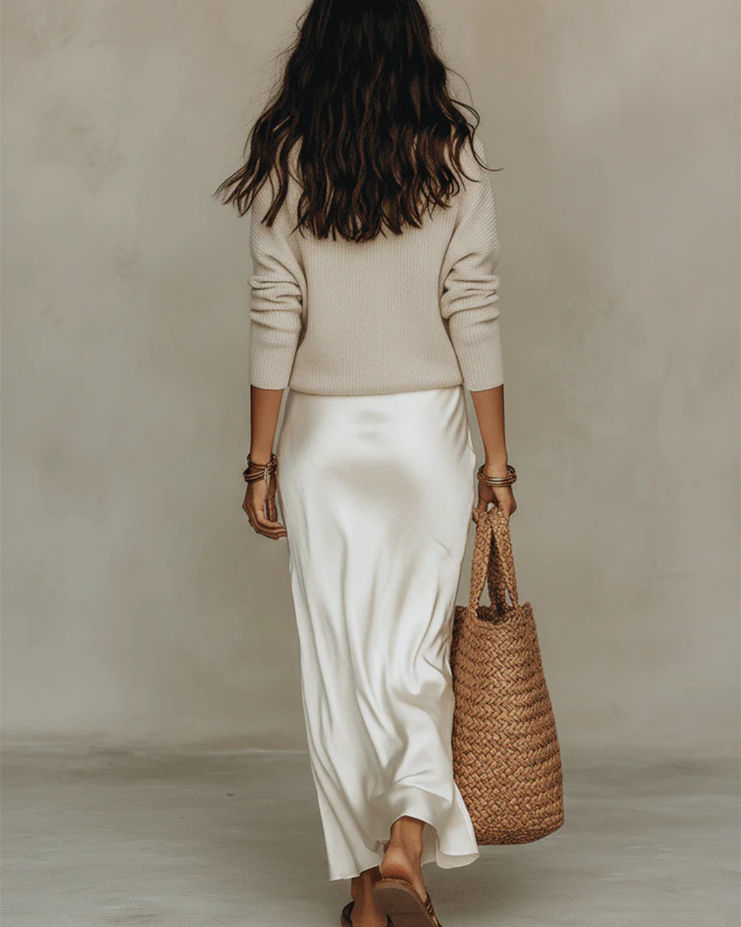 VIVIAN | Midi dress with a matching knit sweater