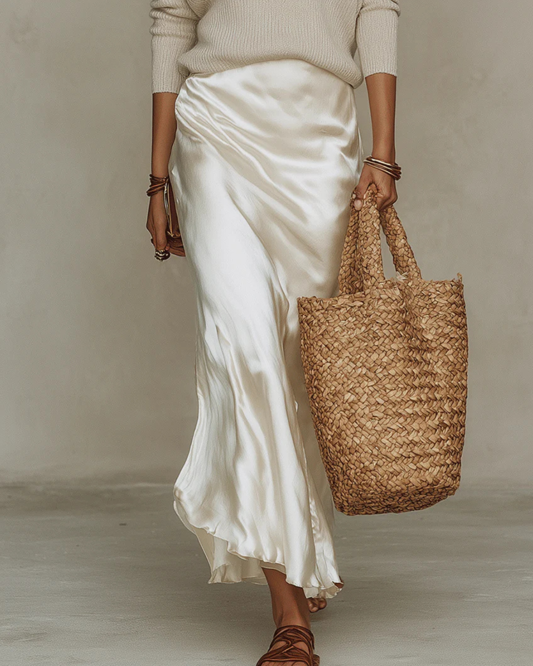 VIVIAN | Midi dress with a matching knit sweater