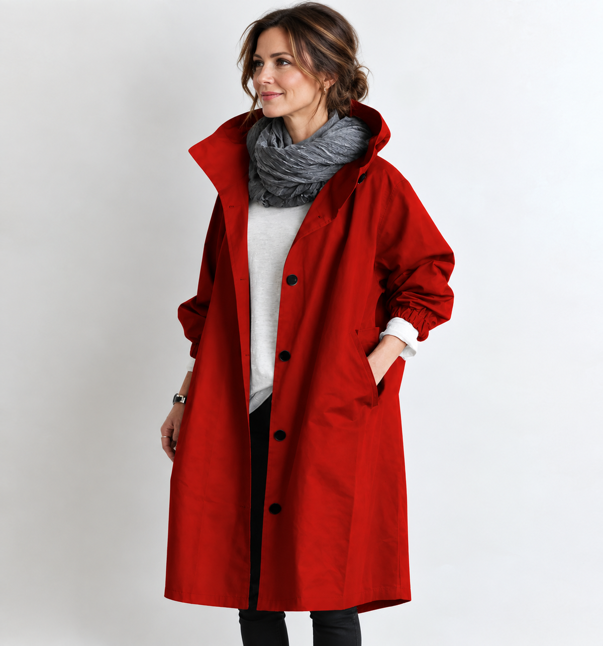 DORIS | Hooded longline coat