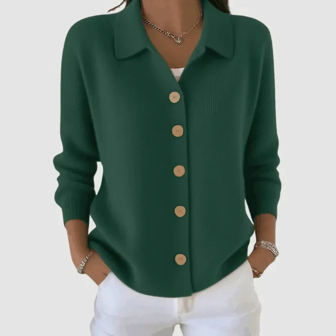 MAUREEN | Lapel cardigan up to 5XL
