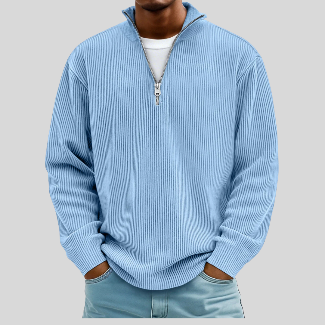 MORGAN | Ribbed half-zip sweater
