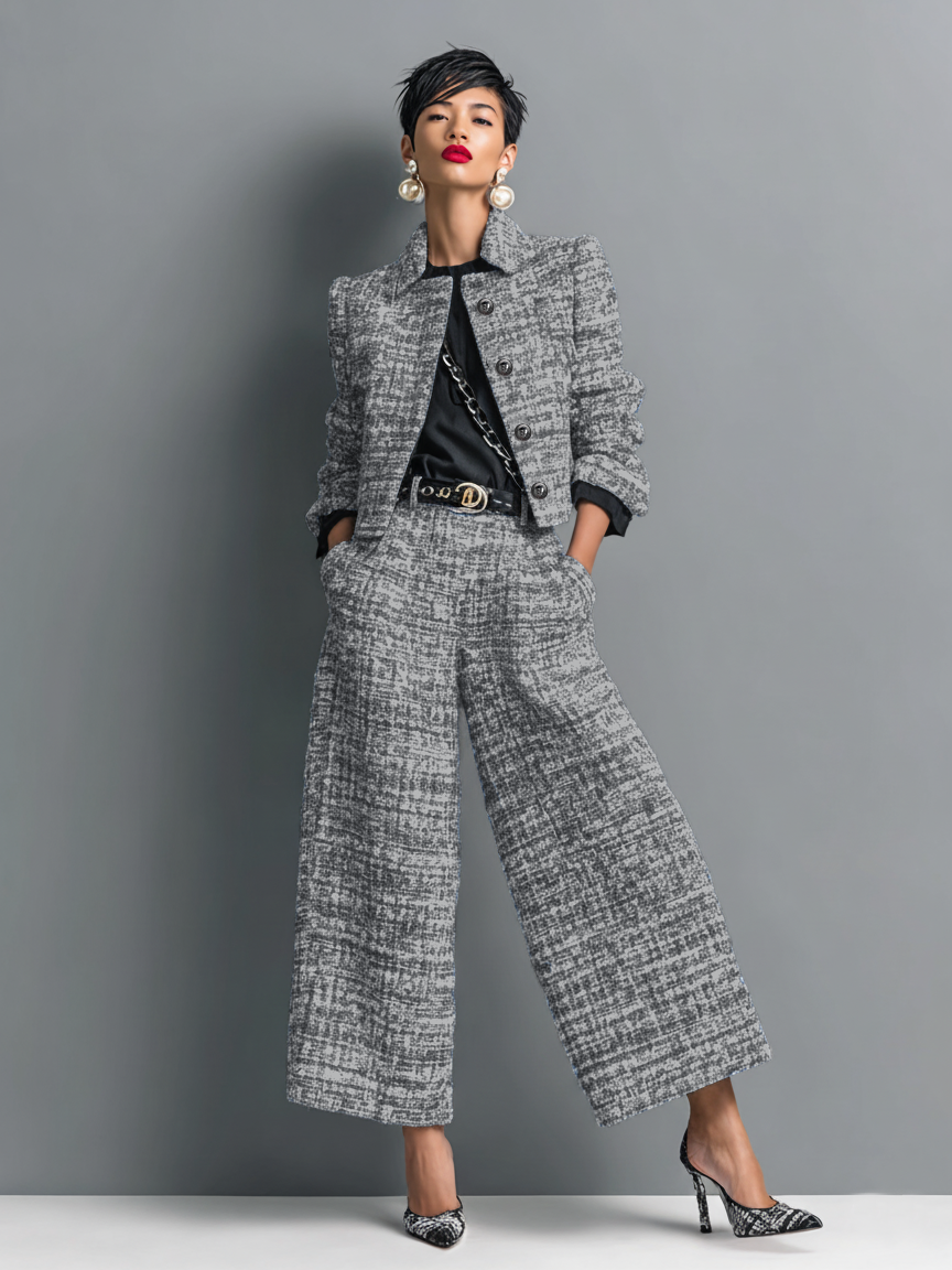EVELYN | Long-sleeve jacket with matching pants