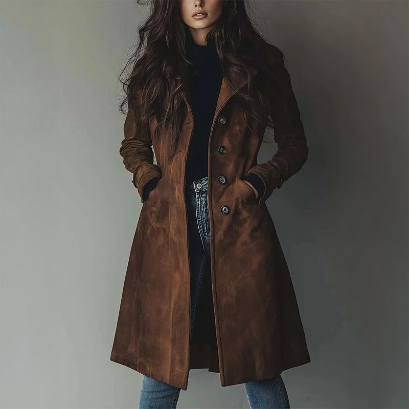 ALICE | Long coat with side pockets